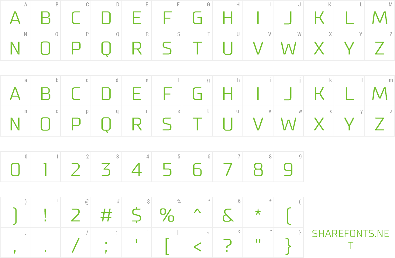 Font Supermolot Light preview